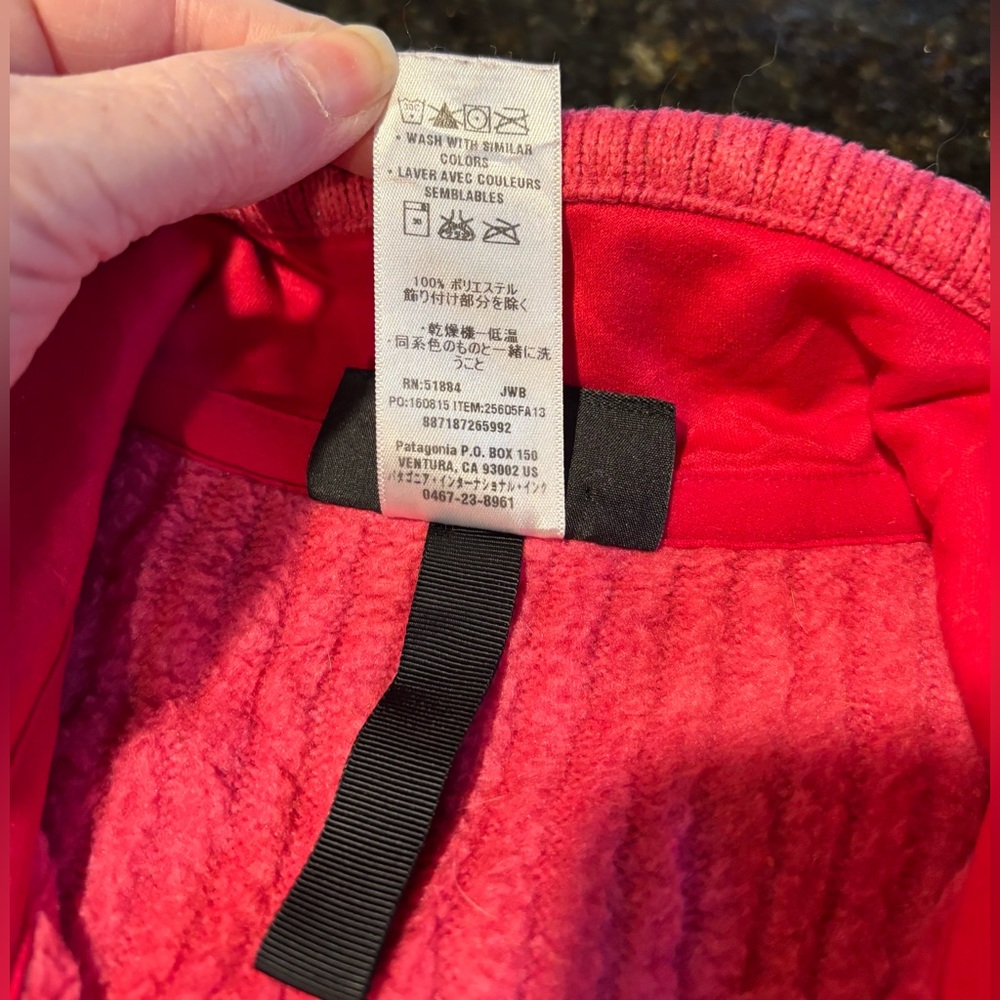 Patagonia Better Sweater Ribbed Marsupial 1/2 Zip Mock Neck ‘Jeweled Berry’ Sz S - Picture 10 of 13
